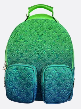 Louis Vuitton Green Taurillon Illusion Monogram Backpack