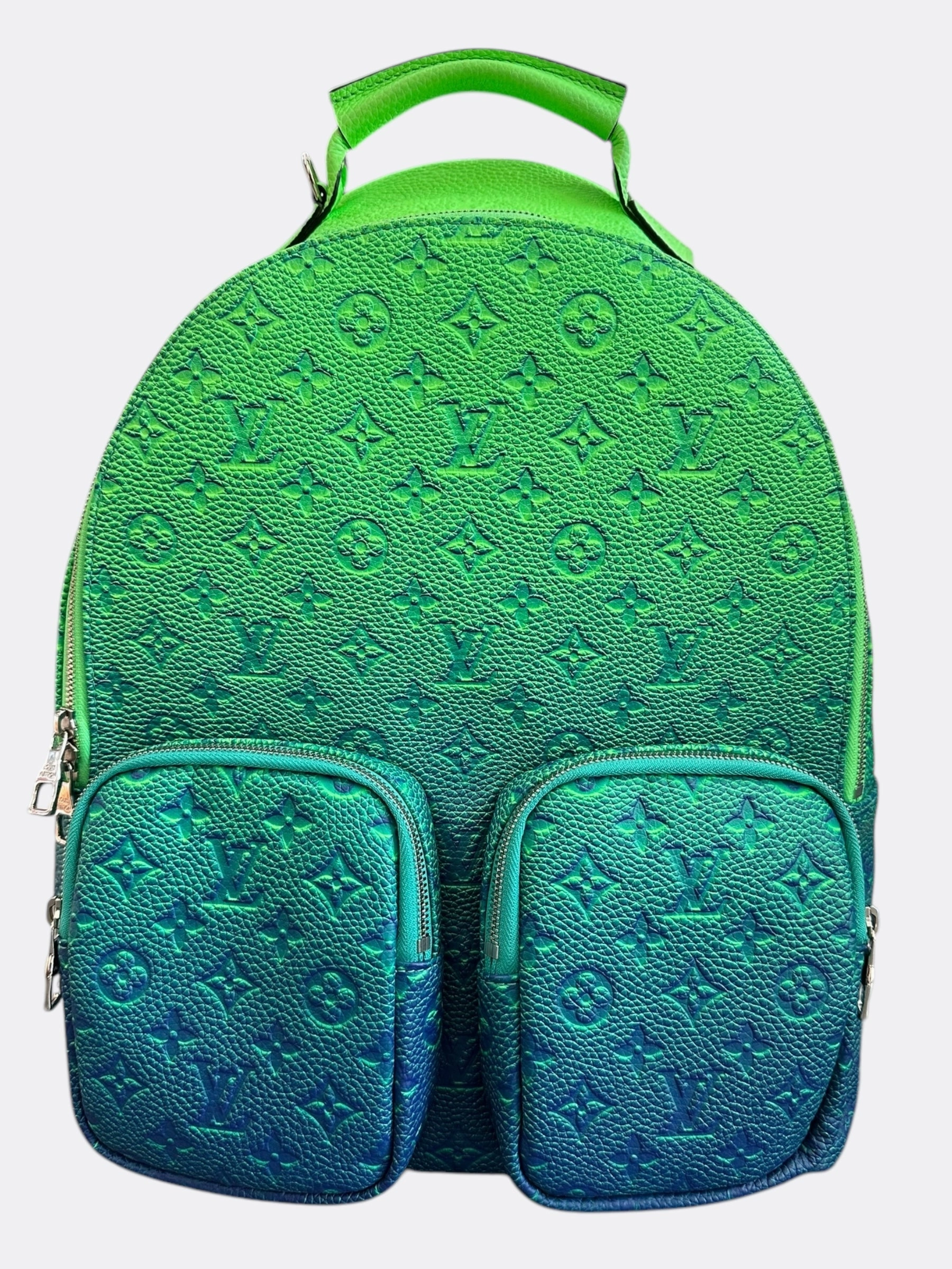 Louis Vuitton Green Taurillon Illusion Monogram Backpack