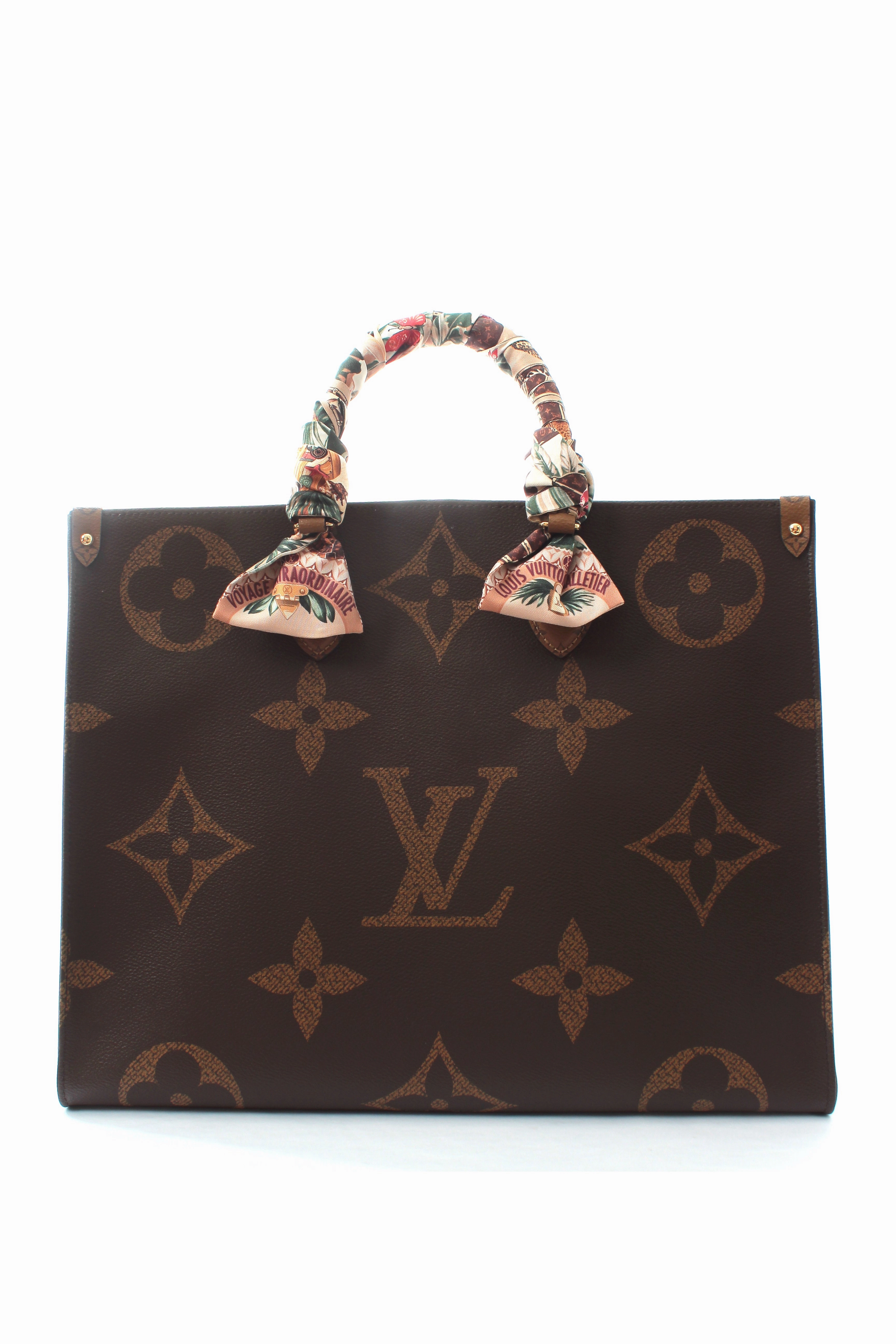 Louis Vuitton Onthego GM Monogram Bag & Voyage Extraordinaire Bandeau