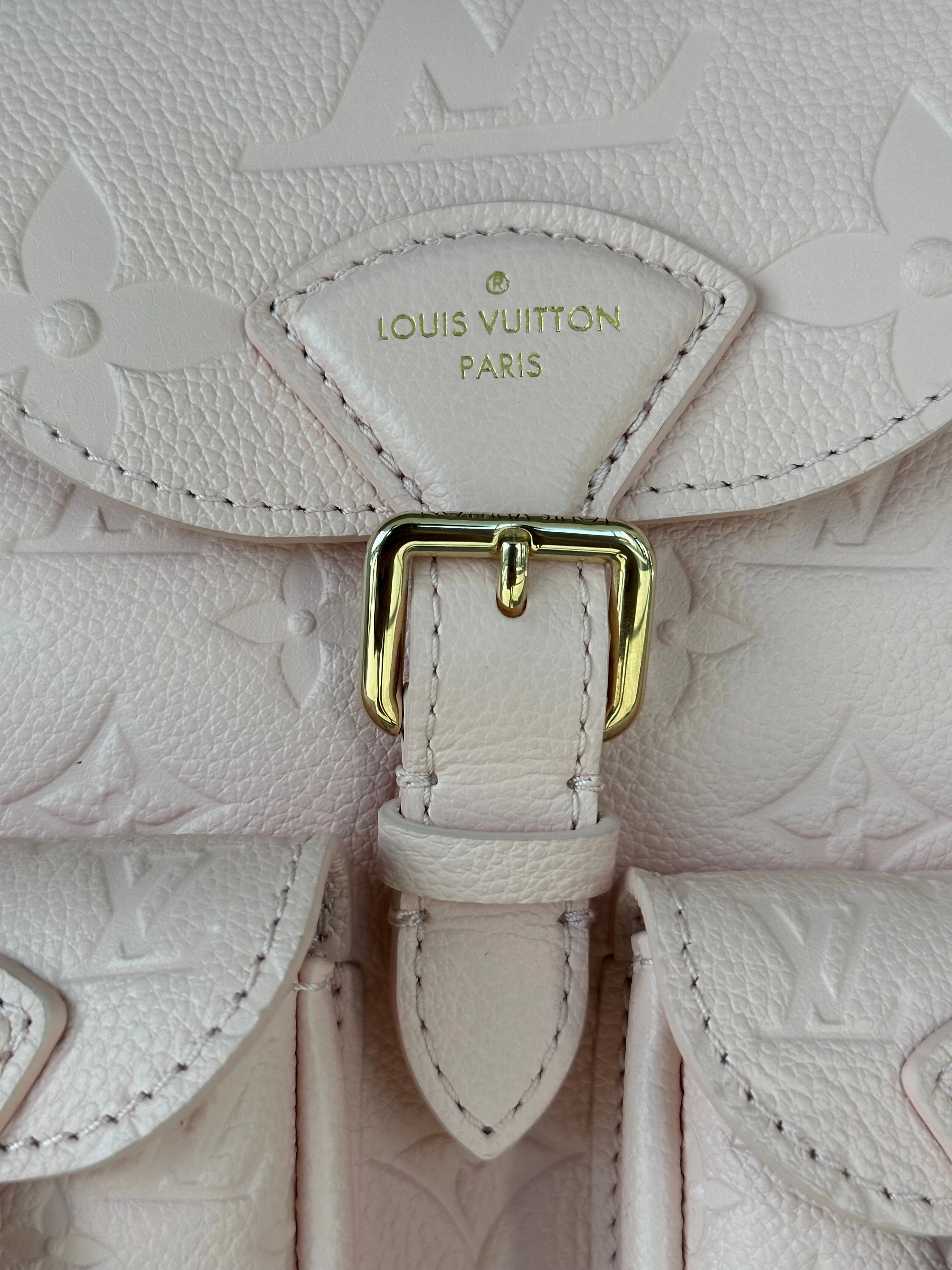 Louis Vuitton Pink Opale Empreinte Monogram Backup Backpack