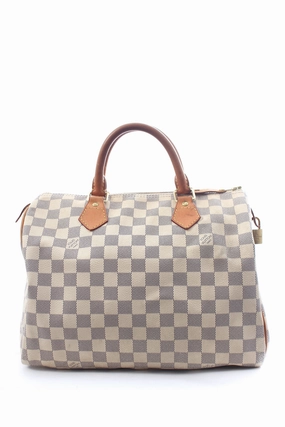 Louis Vuitton Speedy 30 Damier Azur Coated Canvas Handbag