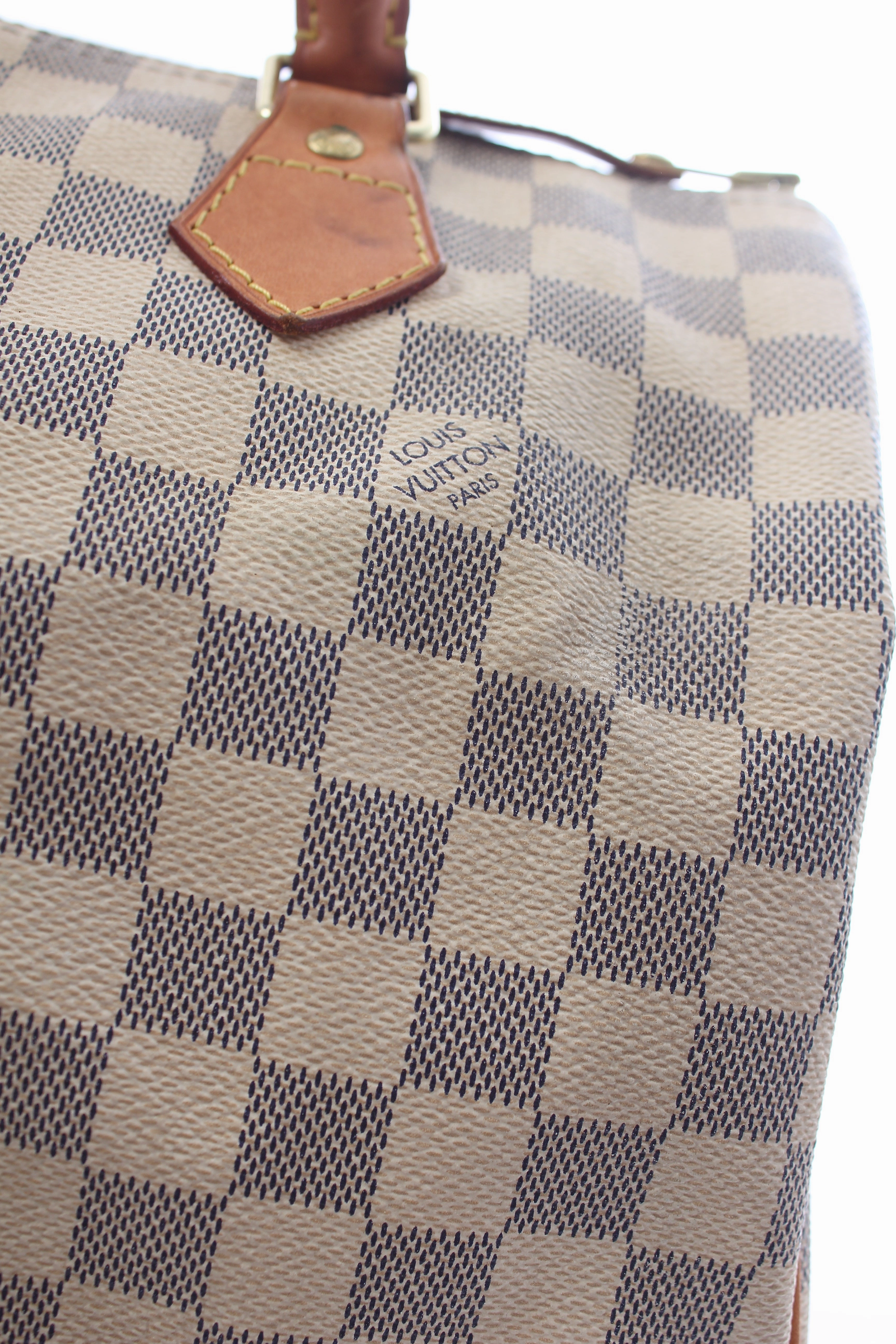 Louis Vuitton Speedy 30 Damier Azur Coated Canvas Handbag