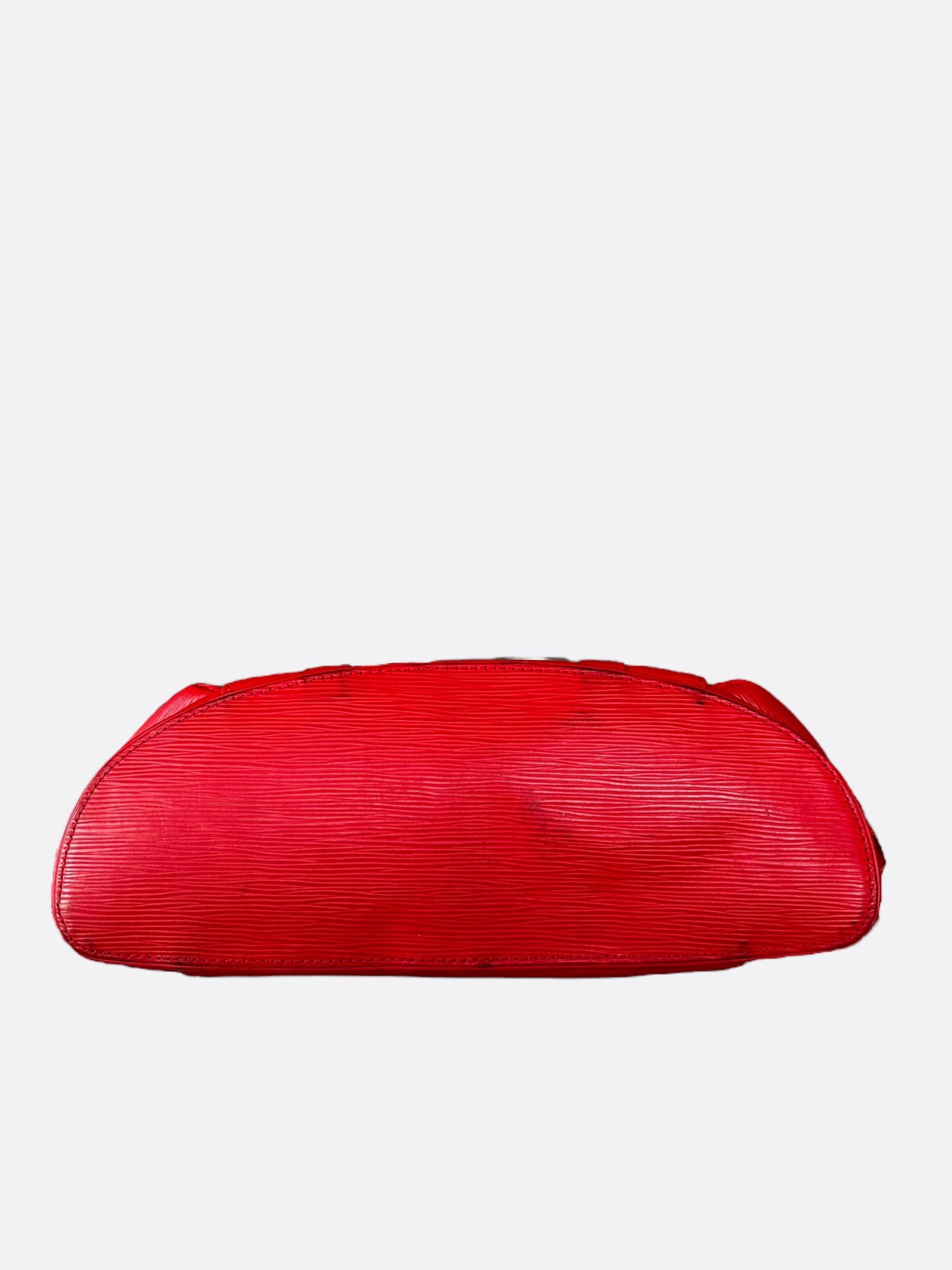 Louis Vuitton Supreme Red & White EPI Christopher Backpack