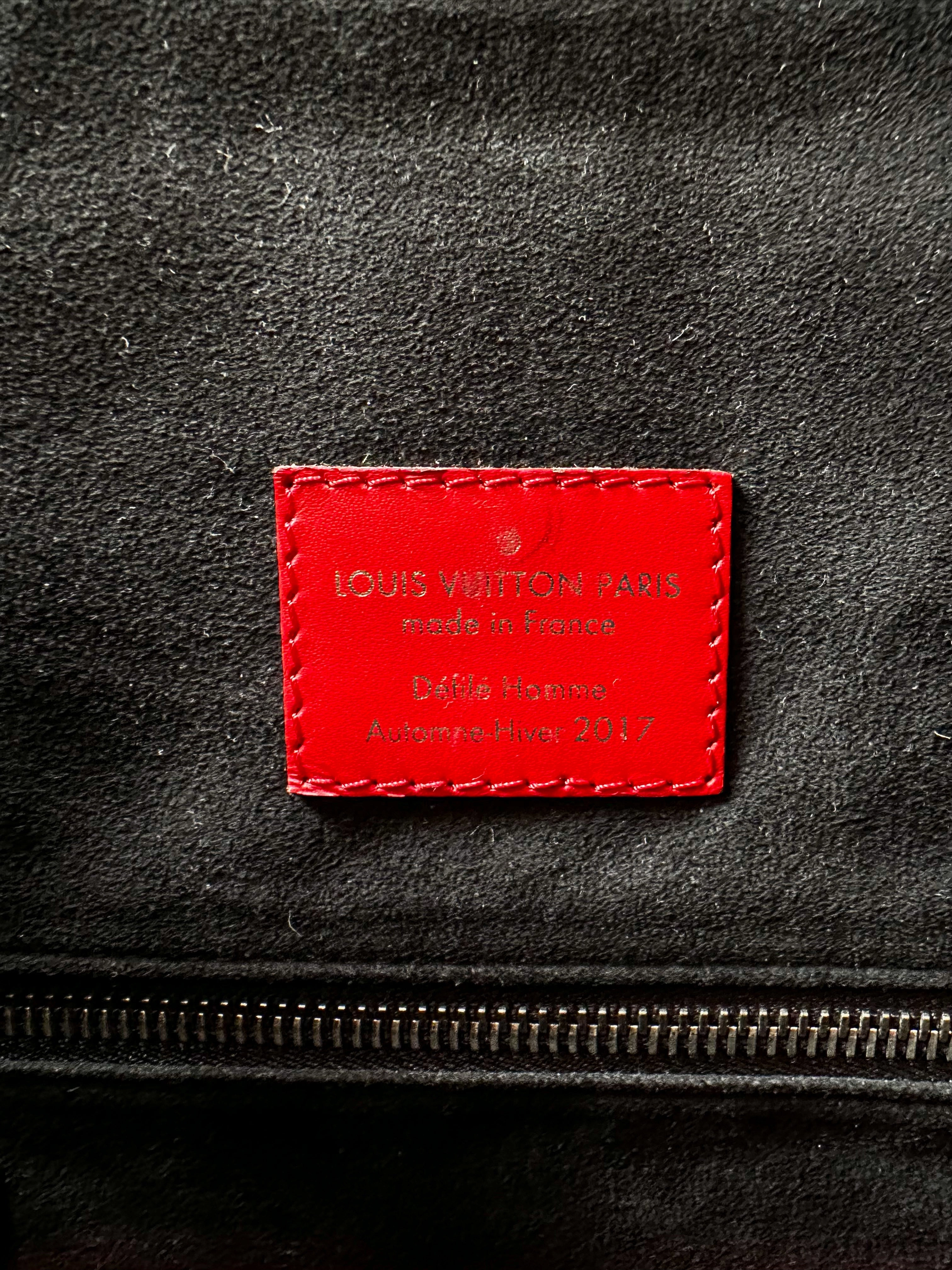 Louis Vuitton Supreme Red & White EPI Christopher Backpack