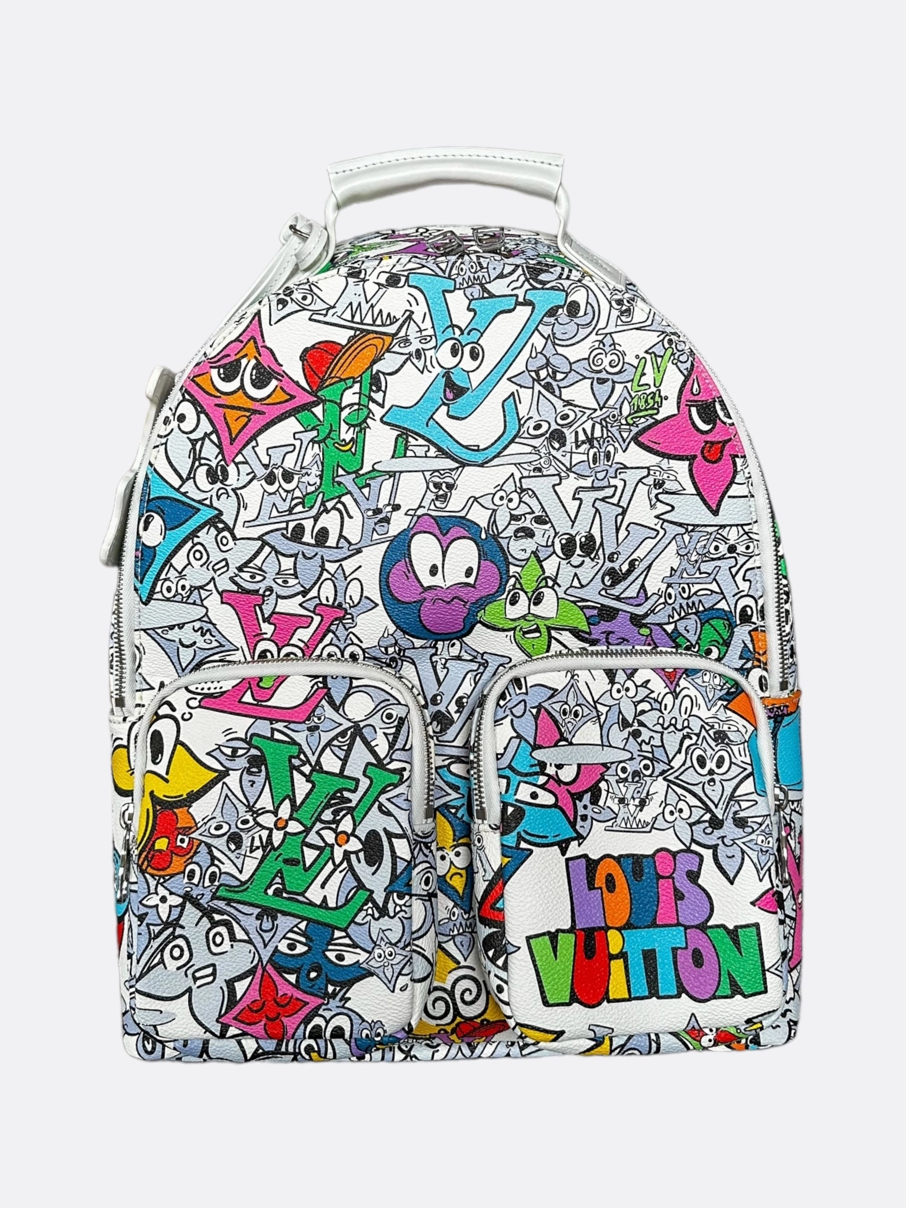 Louis Vuitton White Comic Monogram Multipocket Backpack