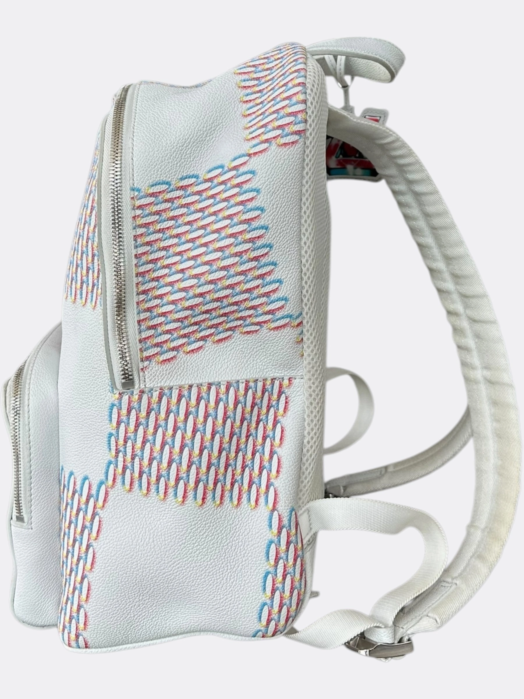 Louis Vuitton White Damier Spray Racer Backpack