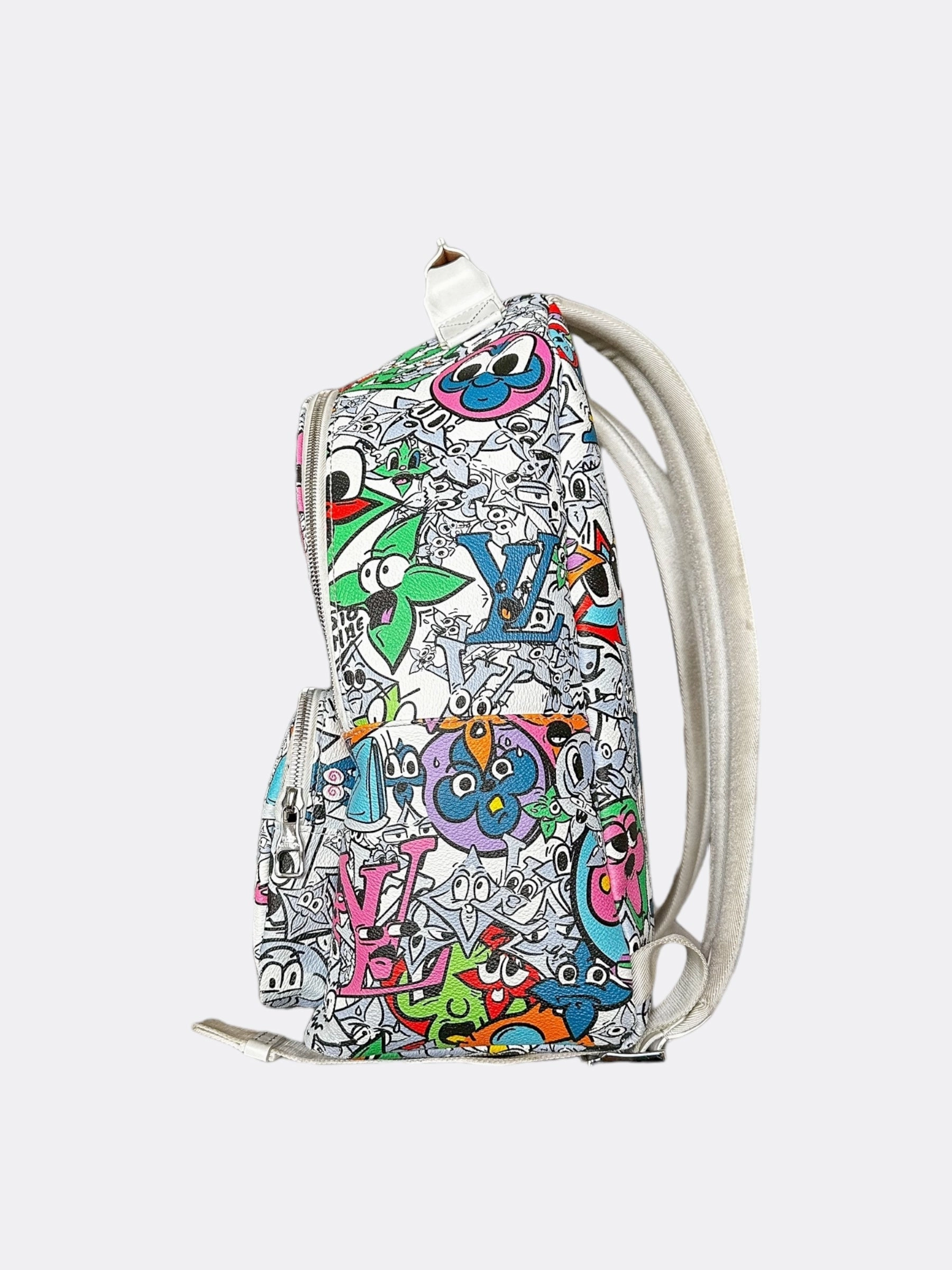 Louis Vuitton White Multicolor Comic Backpack