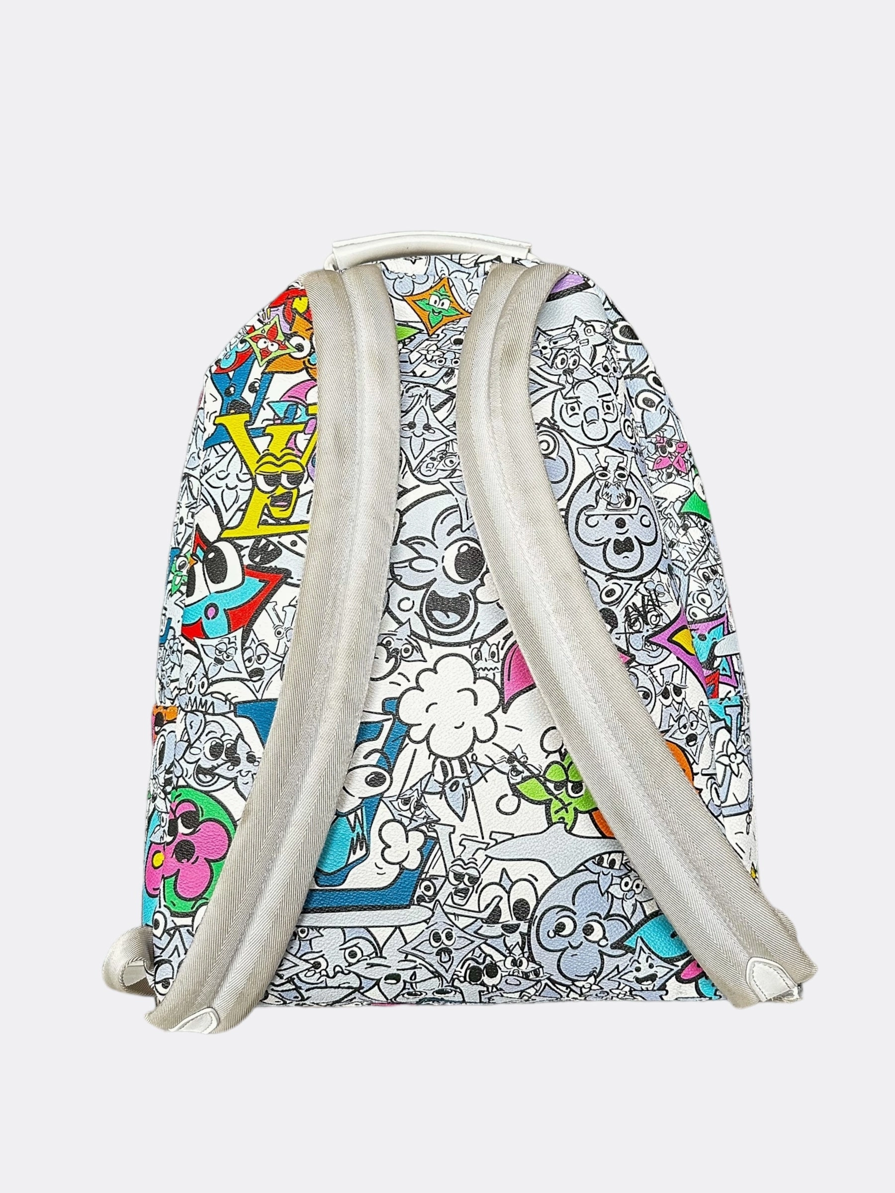 Louis Vuitton White Multicolor Comic Backpack