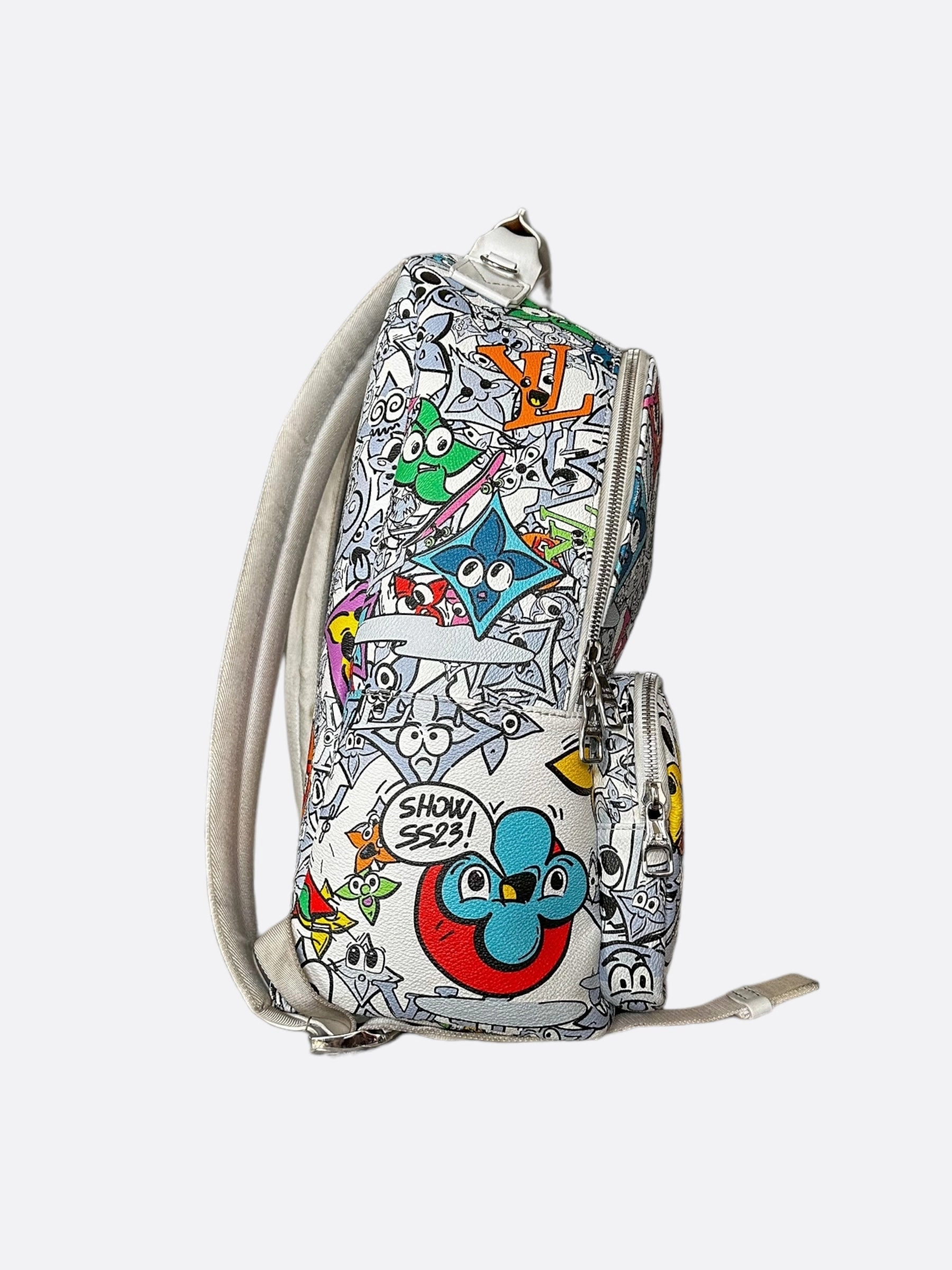 Louis Vuitton White Multicolor Comic Backpack