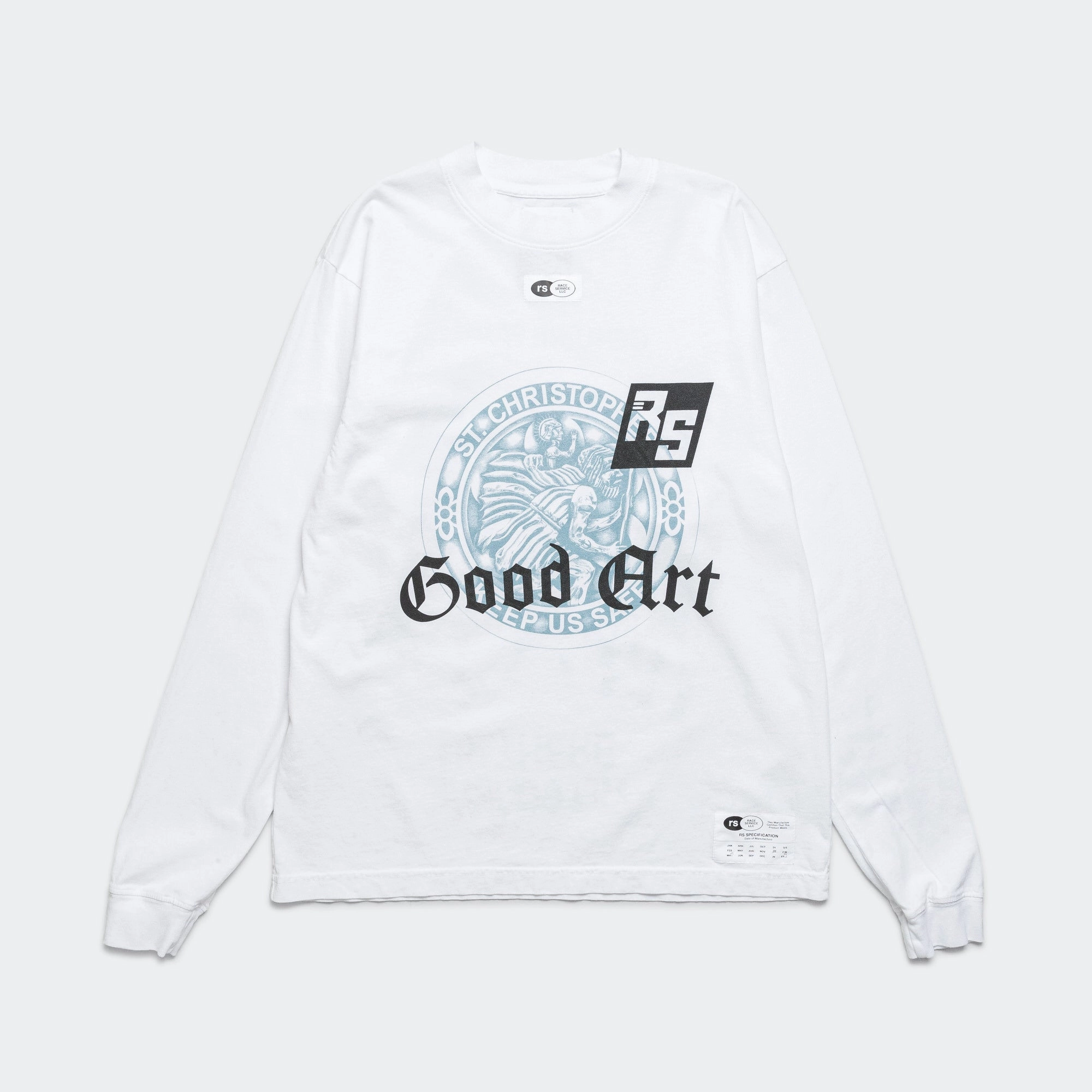 LS T-Shirt x Race Service - Optical White