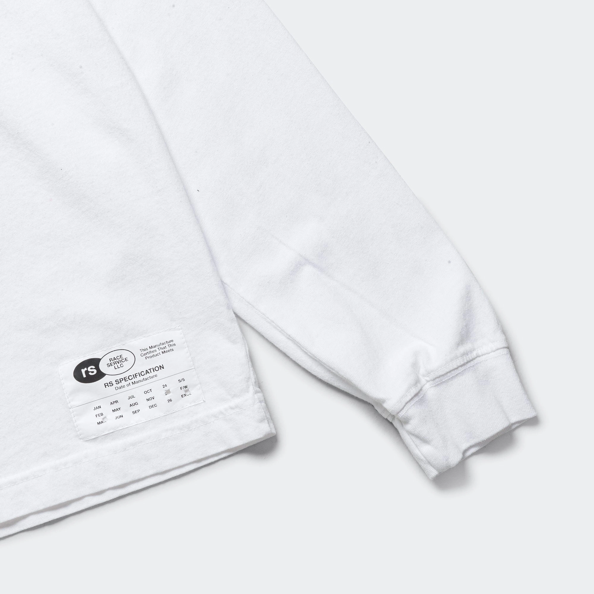 LS T-Shirt x Race Service - Optical White