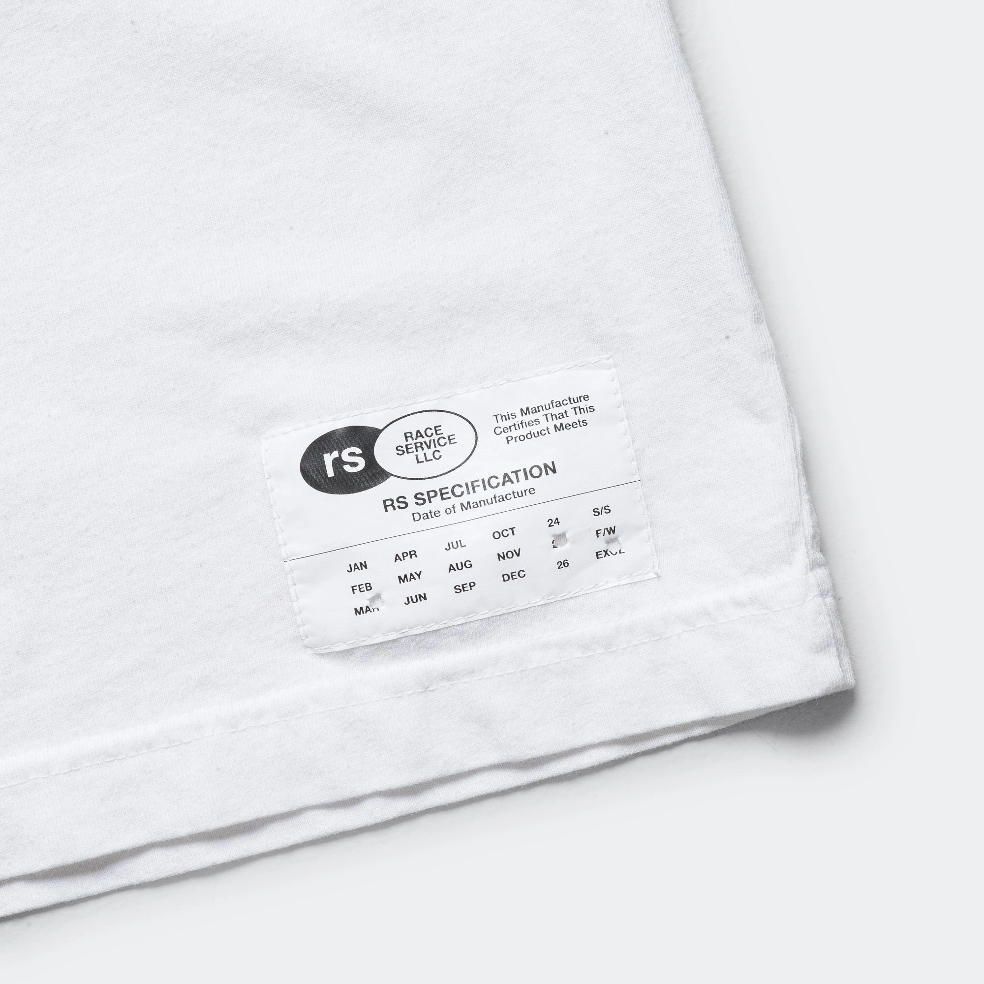 LS T-Shirt x Race Service - Optical White