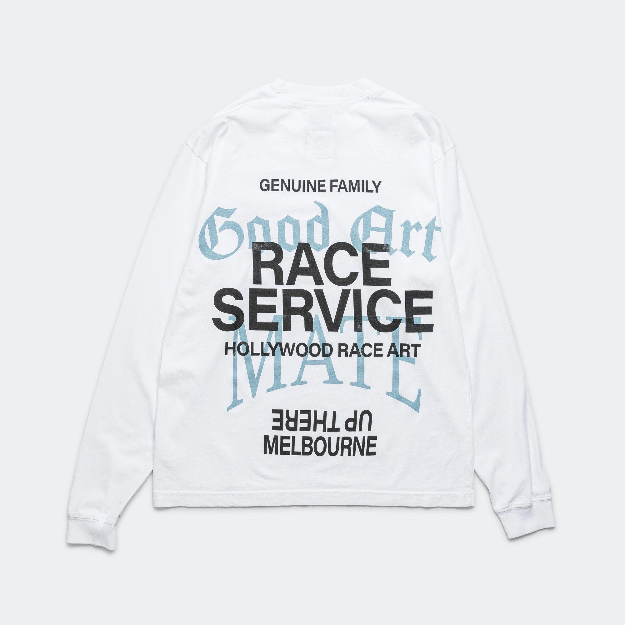 LS T-Shirt x Race Service - Optical White