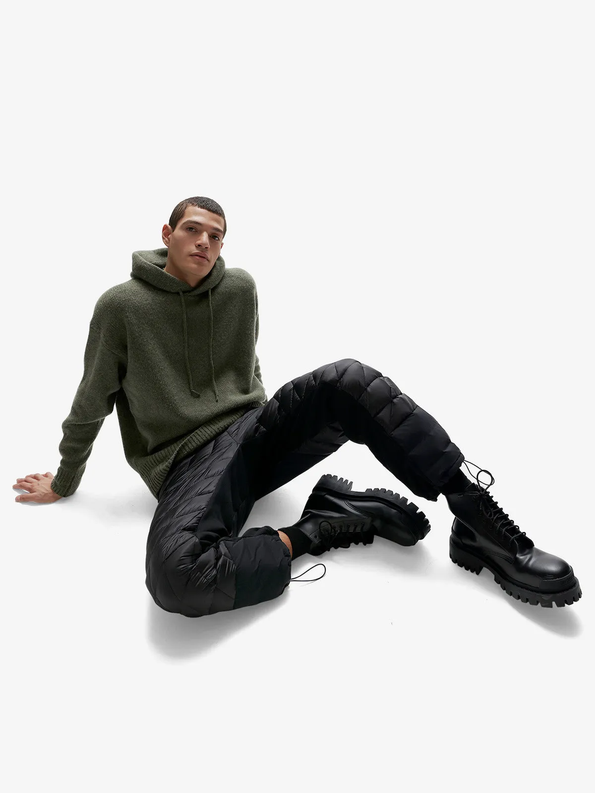 M Hybrid Down Sweatpant - Black