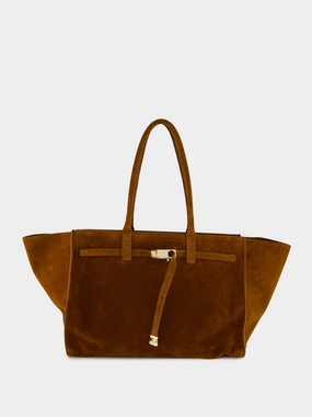 Mame Suede Calfskin Tote Bag