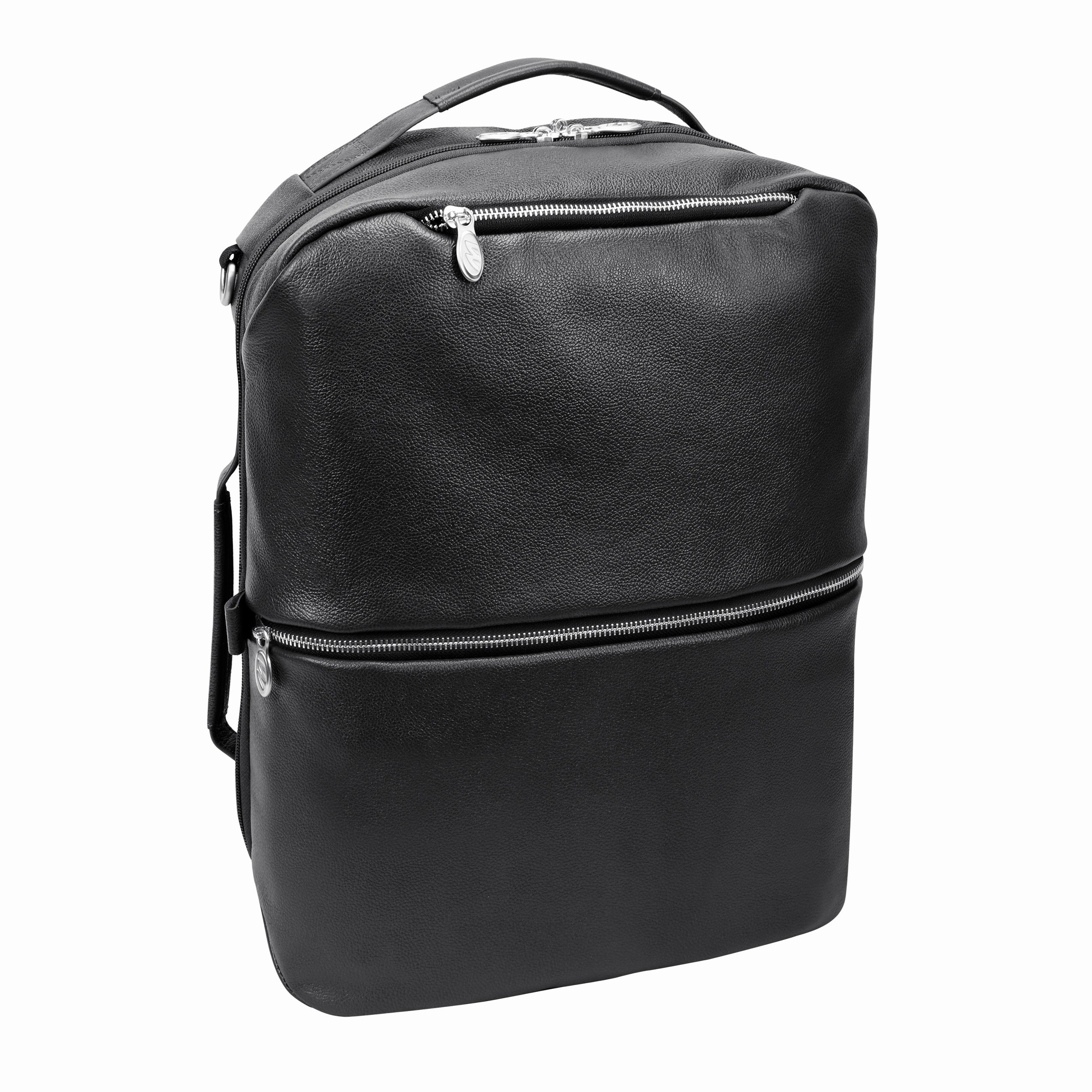 McKlein USA East Side 17" Nylon 2-In-1 Laptop & Tablet Convertible Travel Backpack & Cross-Body