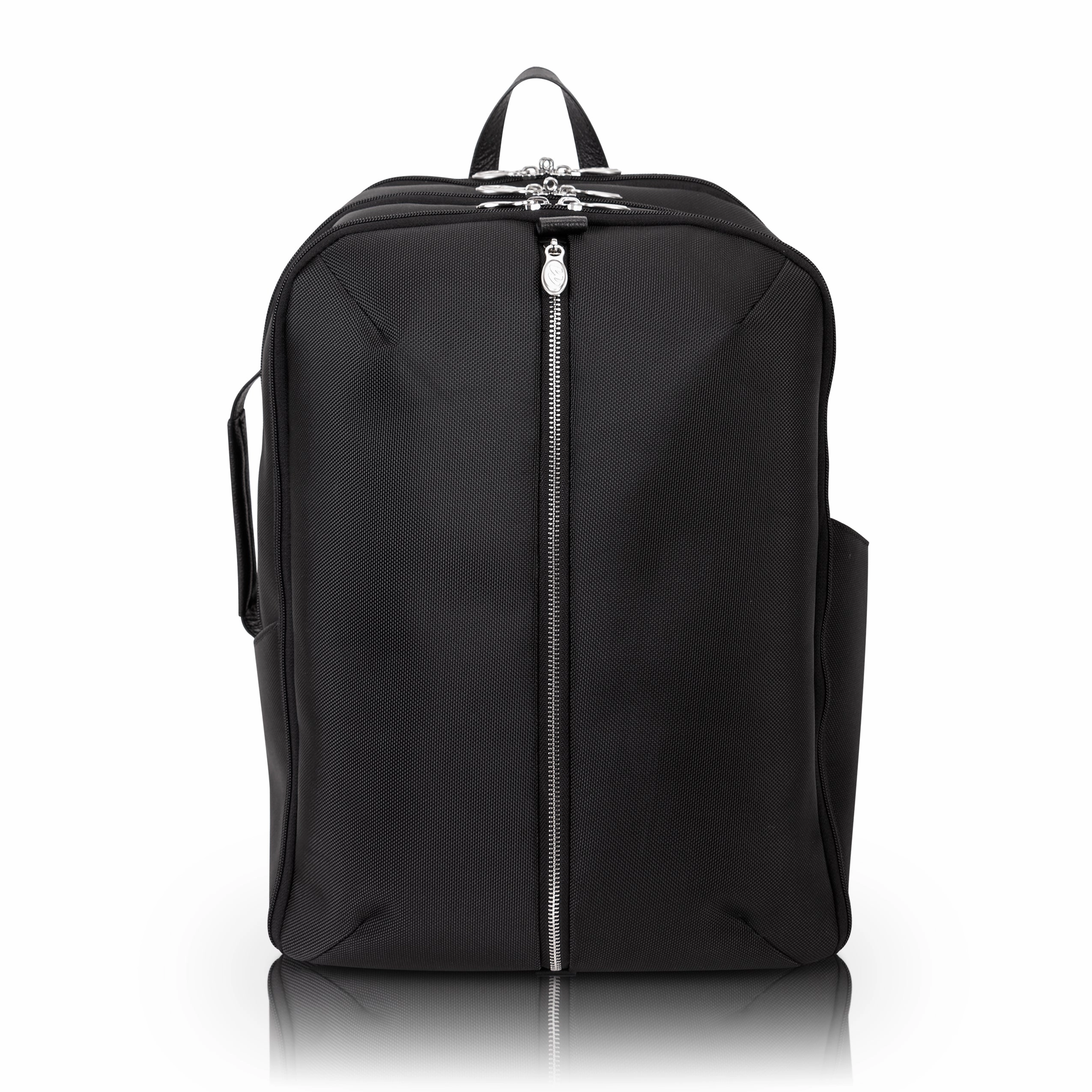 McKlein USA Englewood 17" Nylon Triple Compartment Carry-All Laptop & Tablet Weekend Backpack