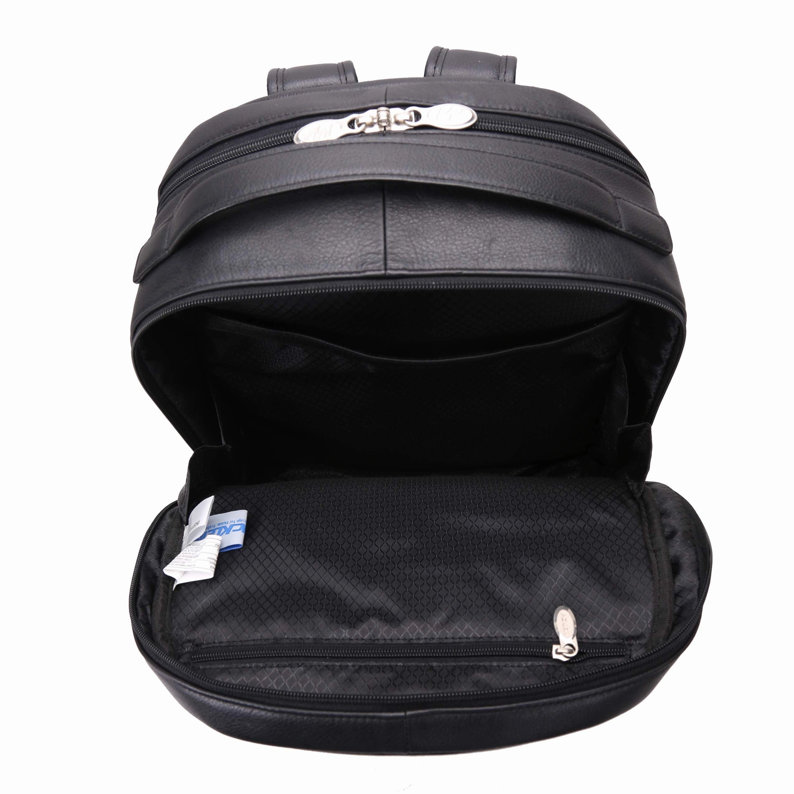 McKlein USA Parker 15" Leather Dual Compartment Laptop Backpack