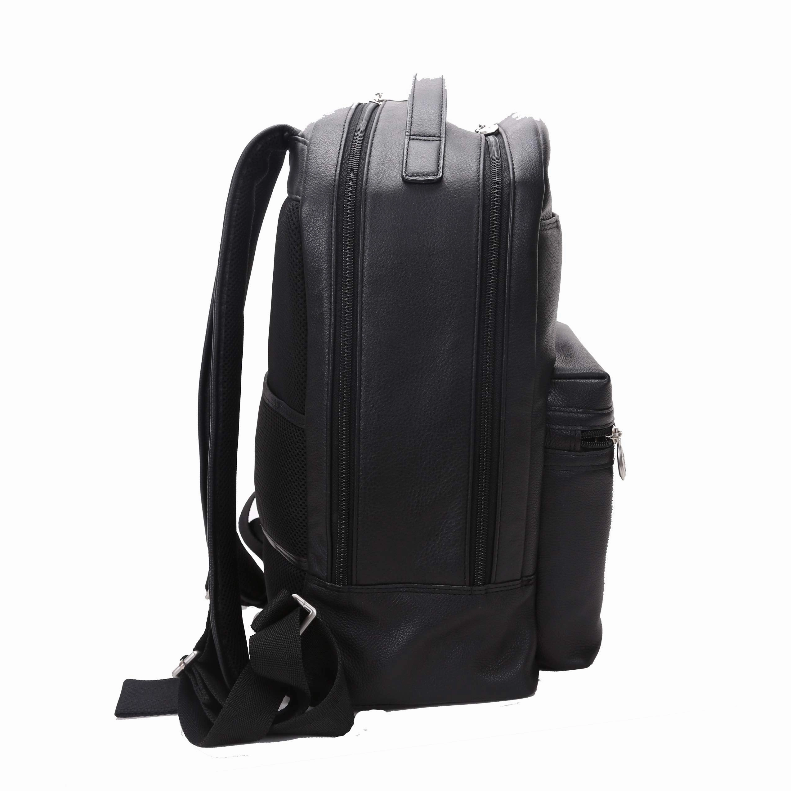 McKlein USA Parker 15" Leather Dual Compartment Laptop Backpack