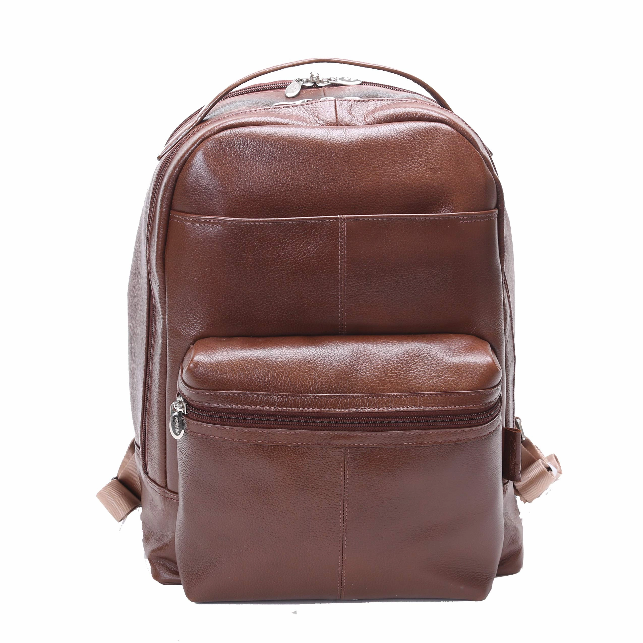 McKlein USA Parker 15" Leather Dual Compartment Laptop Backpack