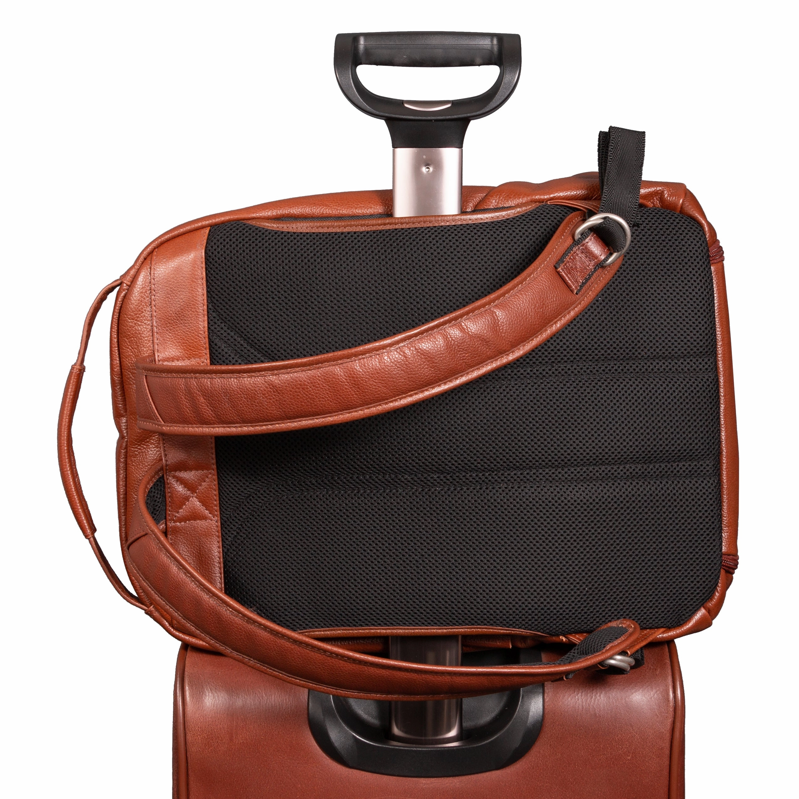 McKlein USA South Shore 17" Leather Carry-All Laptop & Tablet Overnight Backpack