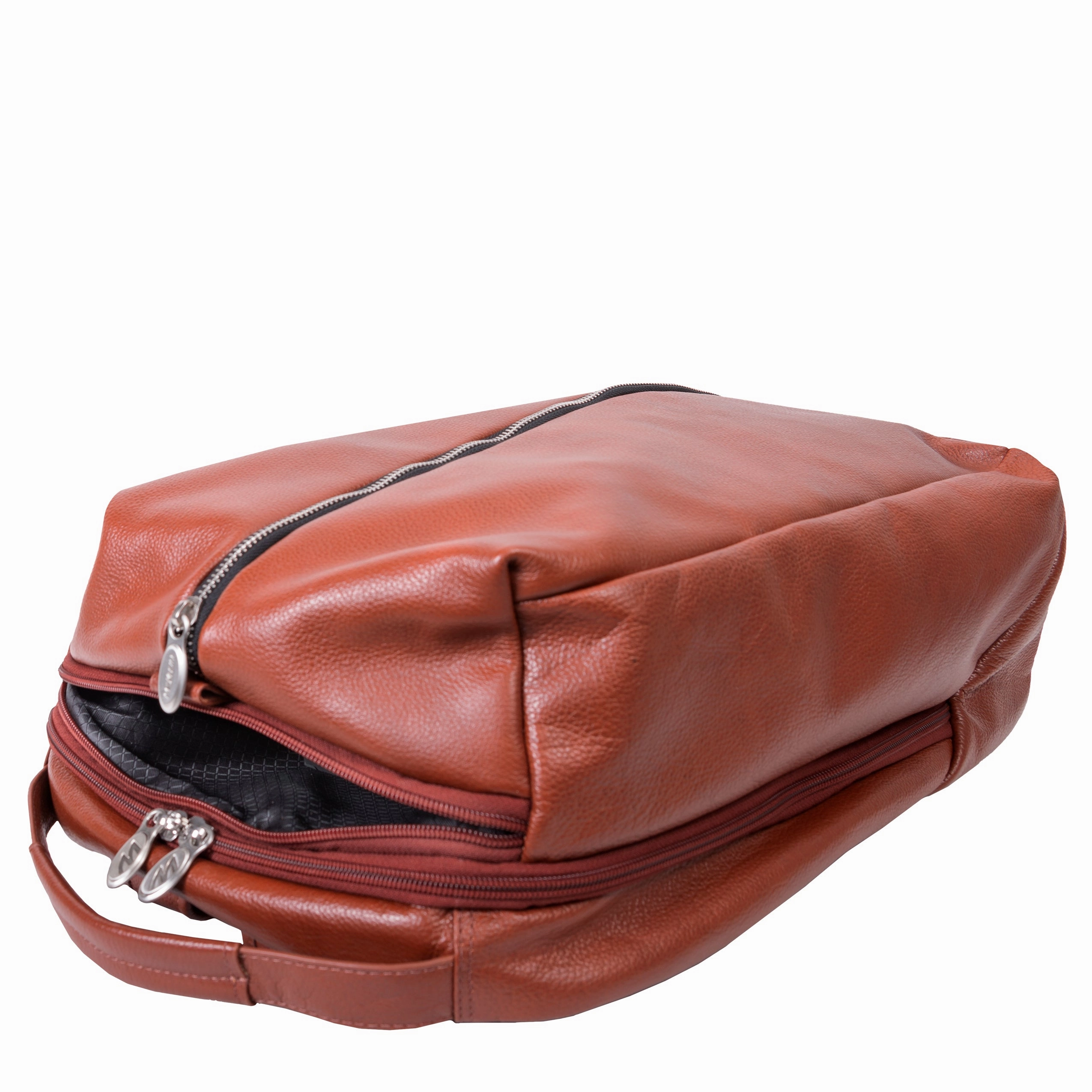 McKlein USA South Shore 17" Leather Carry-All Laptop & Tablet Overnight Backpack