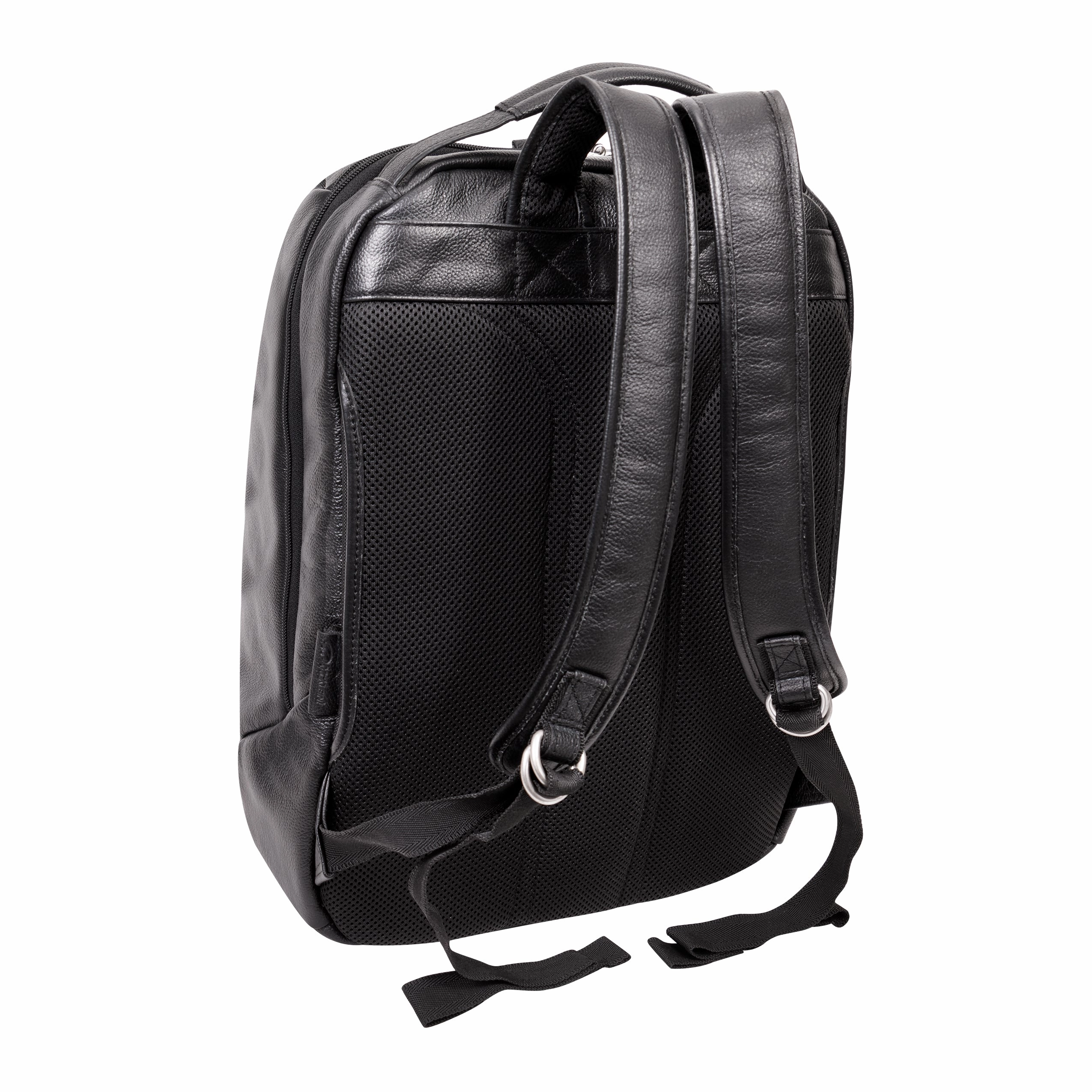 McKlein USA South Shore 17" Leather Carry-All Laptop & Tablet Overnight Backpack