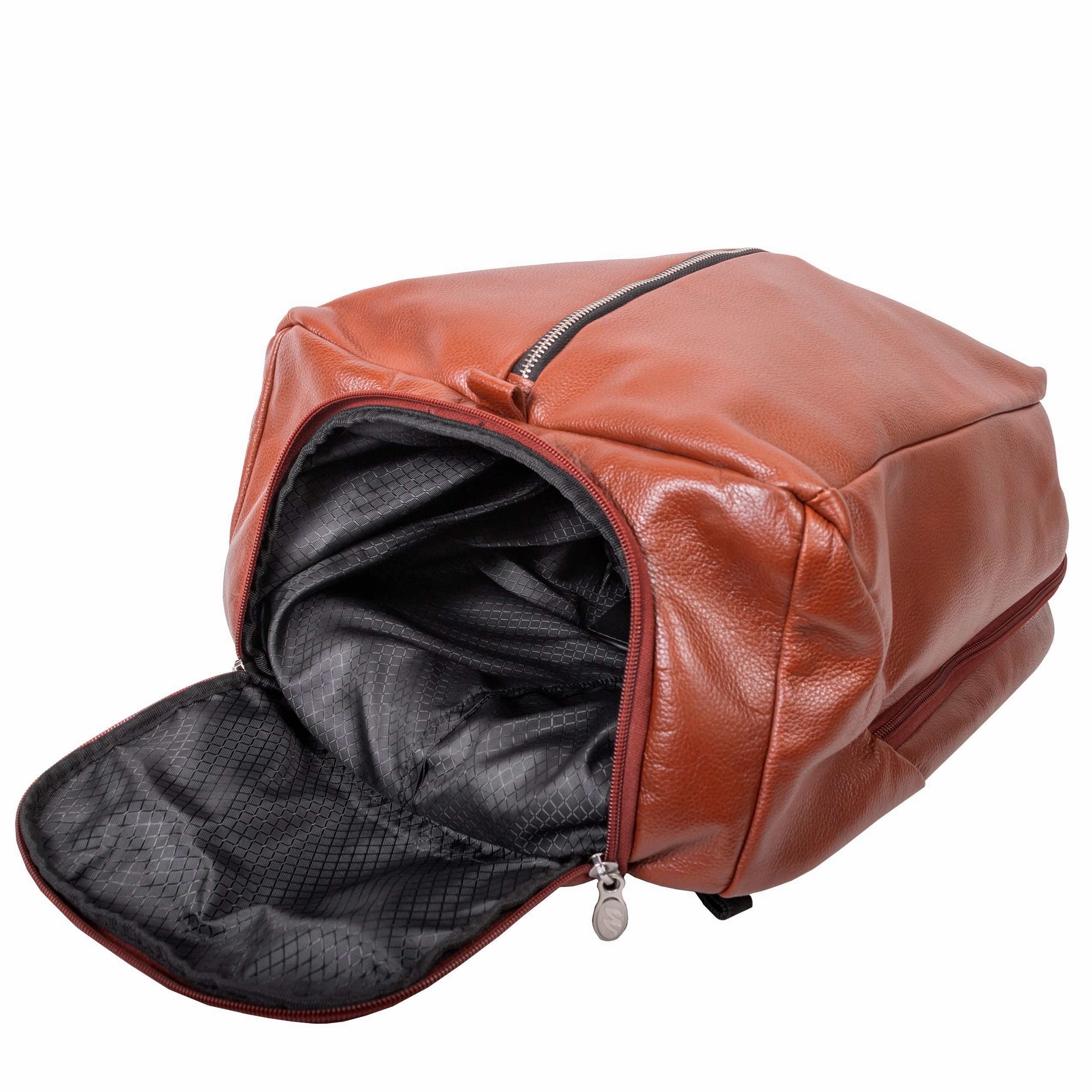 McKlein USA South Shore 17" Leather Carry-All Laptop & Tablet Overnight Backpack