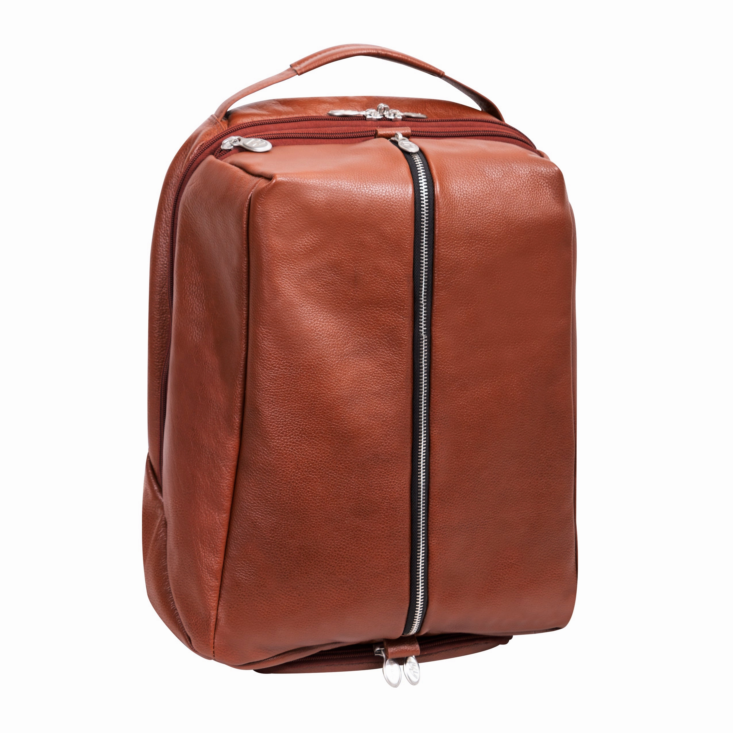McKlein USA South Shore 17" Leather Carry-All Laptop & Tablet Overnight Backpack