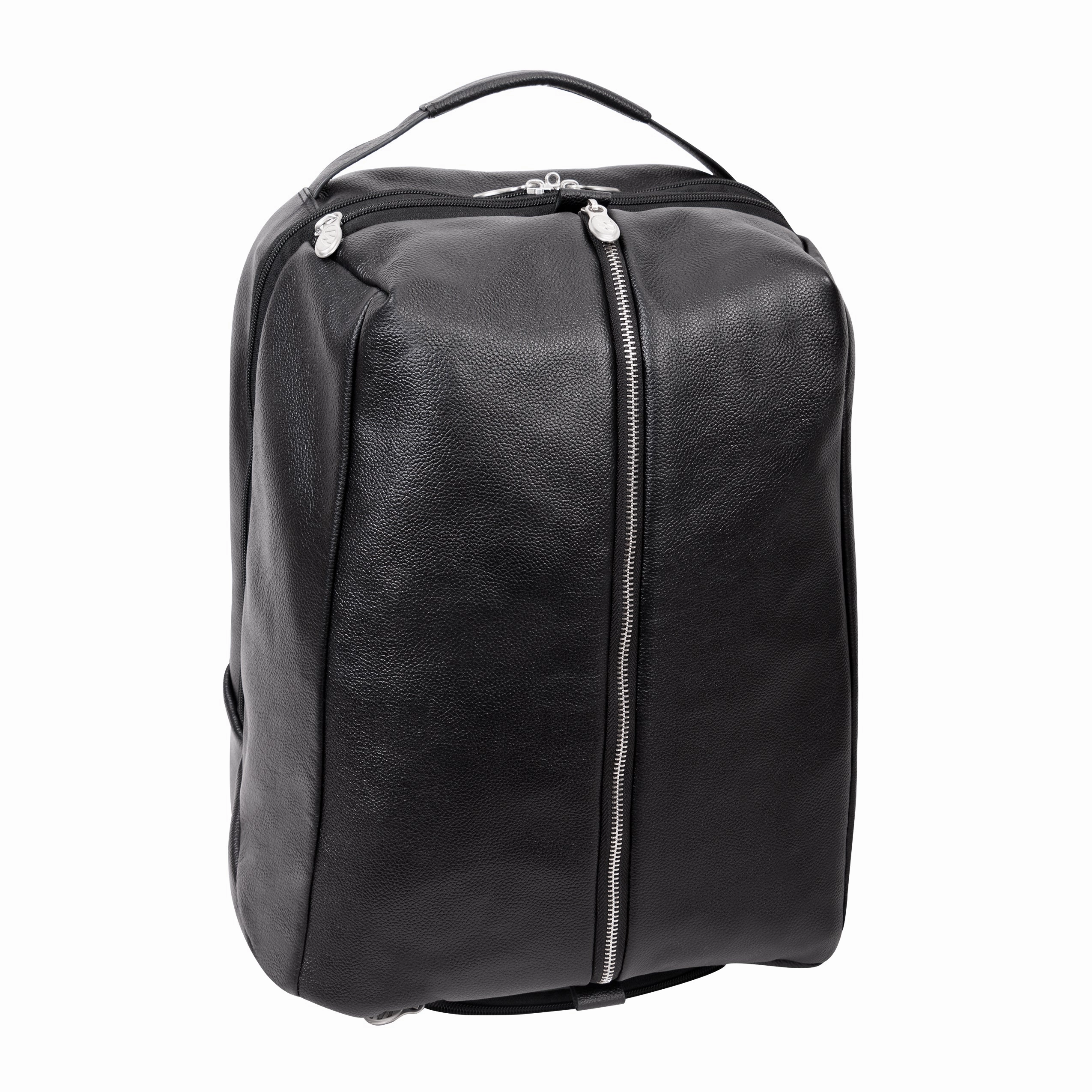McKlein USA South Shore 17" Leather Carry-All Laptop & Tablet Overnight Backpack