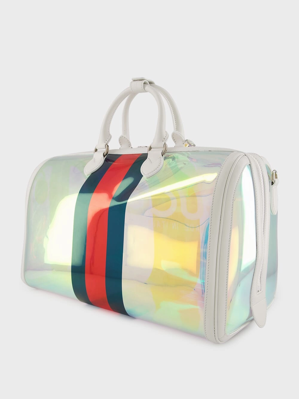Medium Transparent Duffle with Web