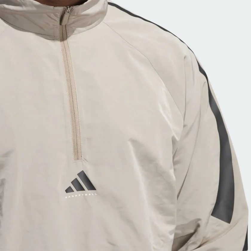 Men's adidas adidas Basketball Woven Half-Zip Sweater (Gender Neutral)