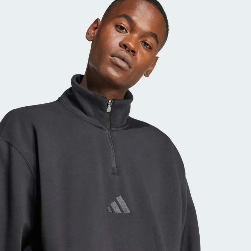 Men's adidas ALL SZN Fleece 1/4-Zip Crew Sweatshirt