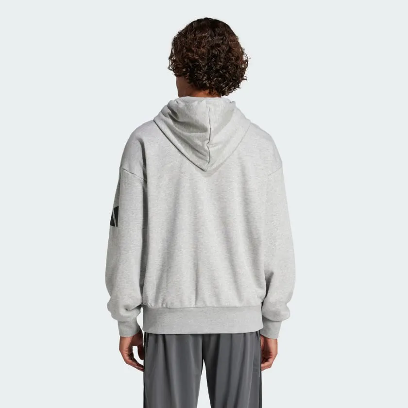 Men's adidas Essentials Loose-Fit 3 Bar Logo French Terry Hoodie