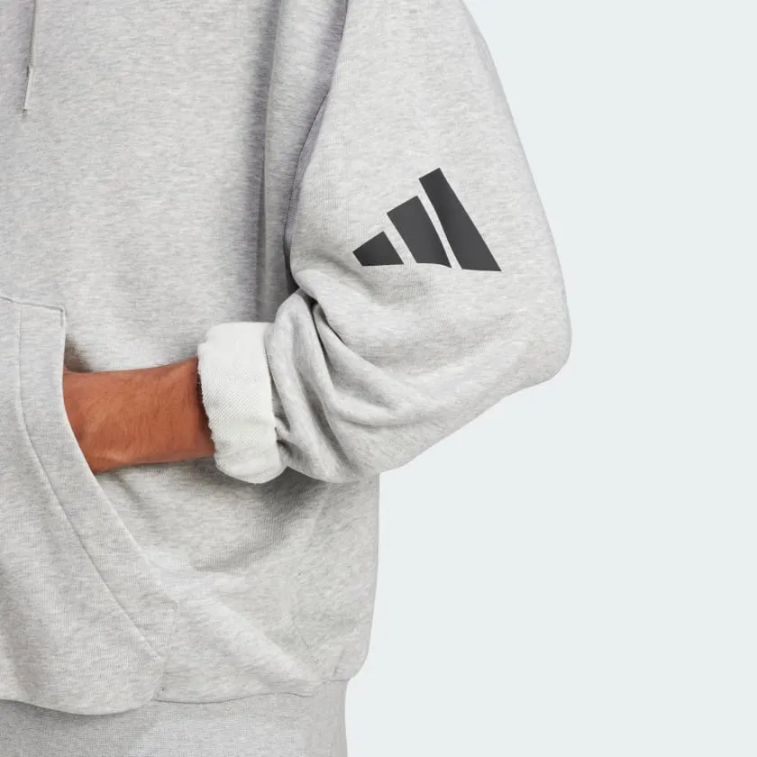 Men's adidas Essentials Loose-Fit 3 Bar Logo French Terry Hoodie