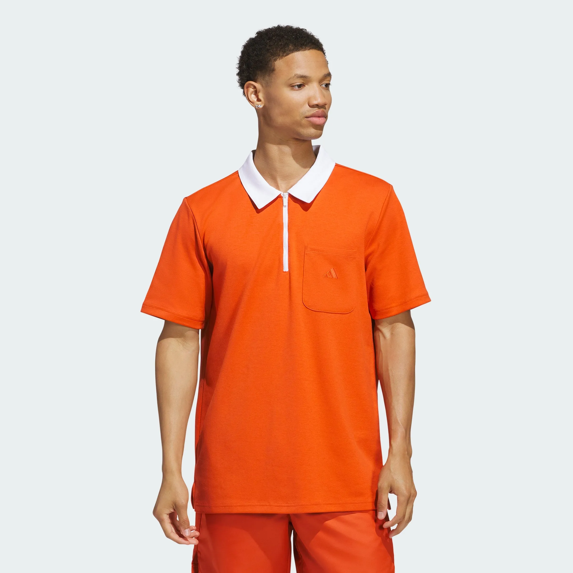 Men's adidas Essentials Quarter-Zip Polo Shirt