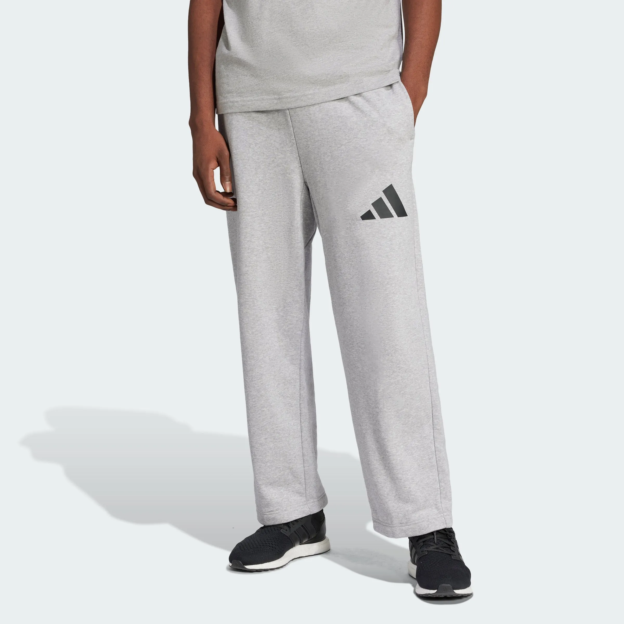 Men's adidas Essentials Wide Leg 3 Bar Logo Pants