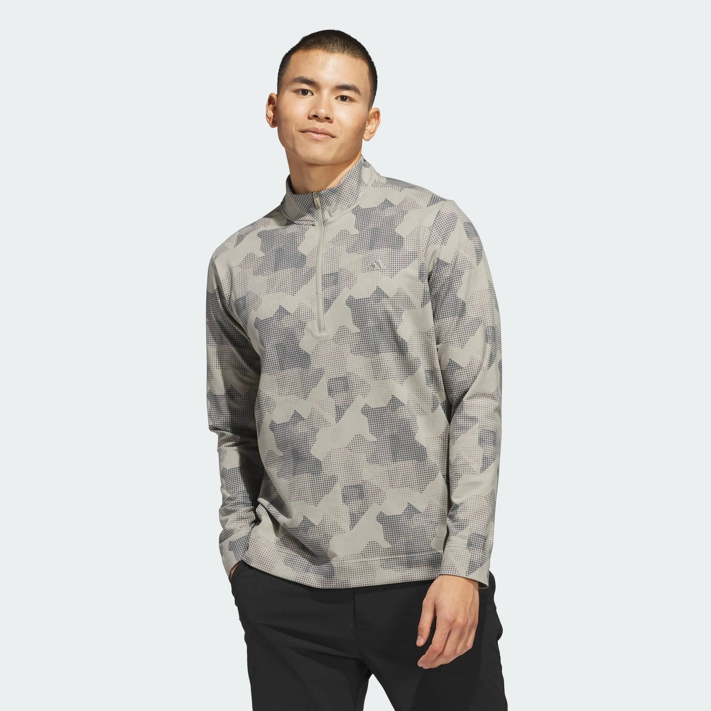 Men's adidas Go-To Printed Quarter-Zip Pullover