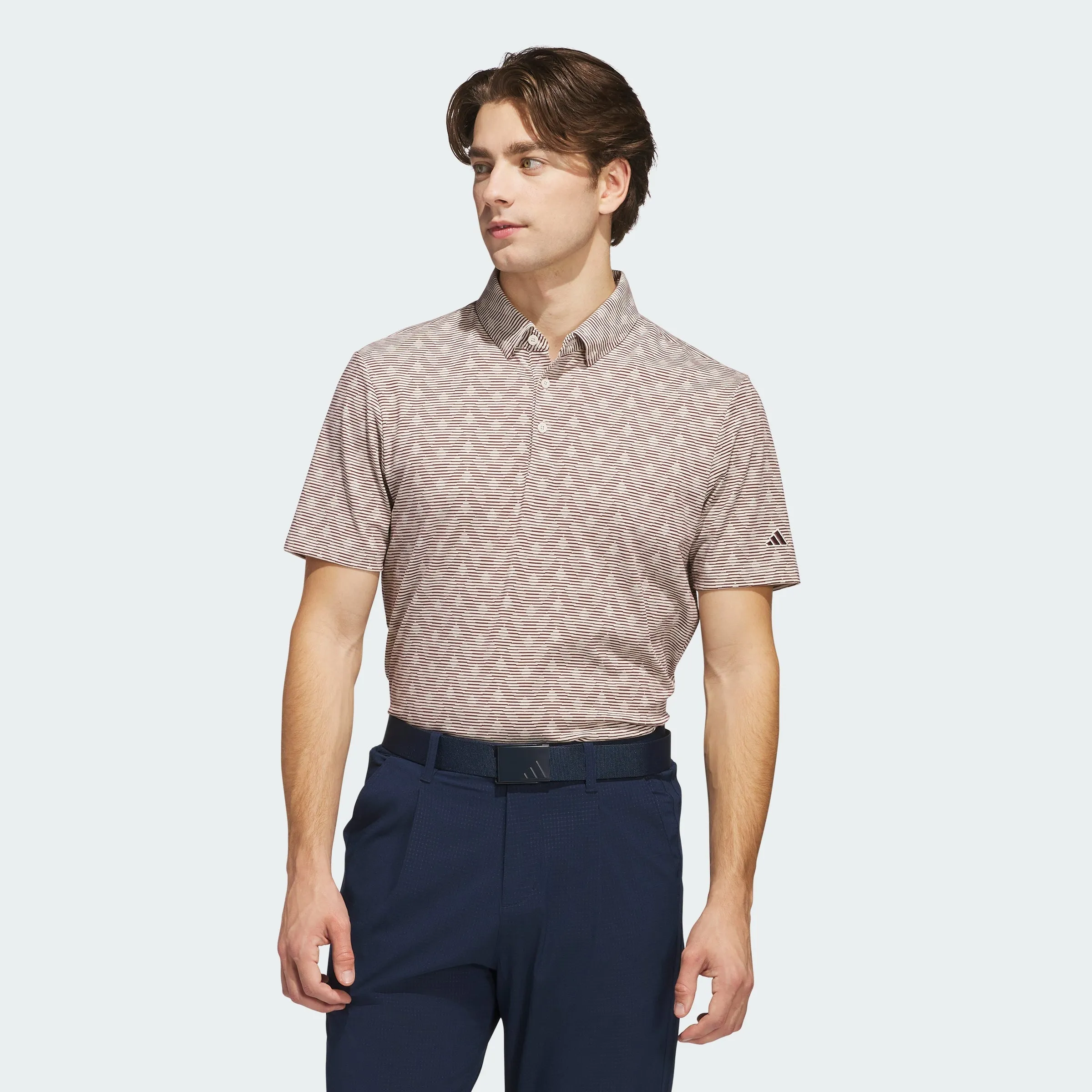 Men's adidas Go-To Printed Stripe Polo Shirt