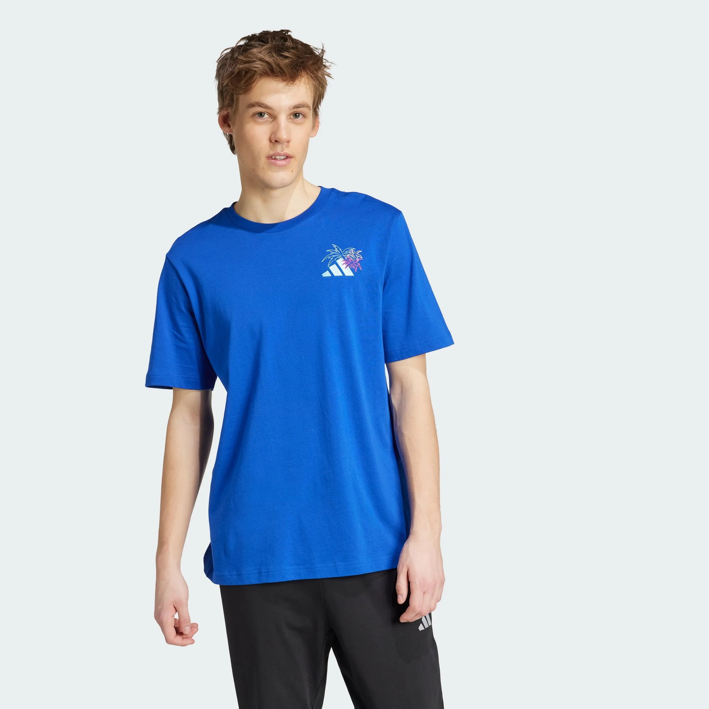 Men's adidas Lounge Pastel Embroidery Graphic Tee