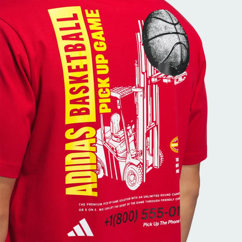 Men's adidas Pick-up Game Graphic Tee