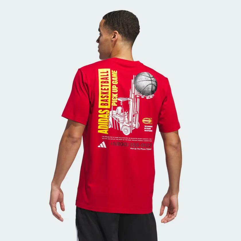 Men's adidas Pick-up Game Graphic Tee