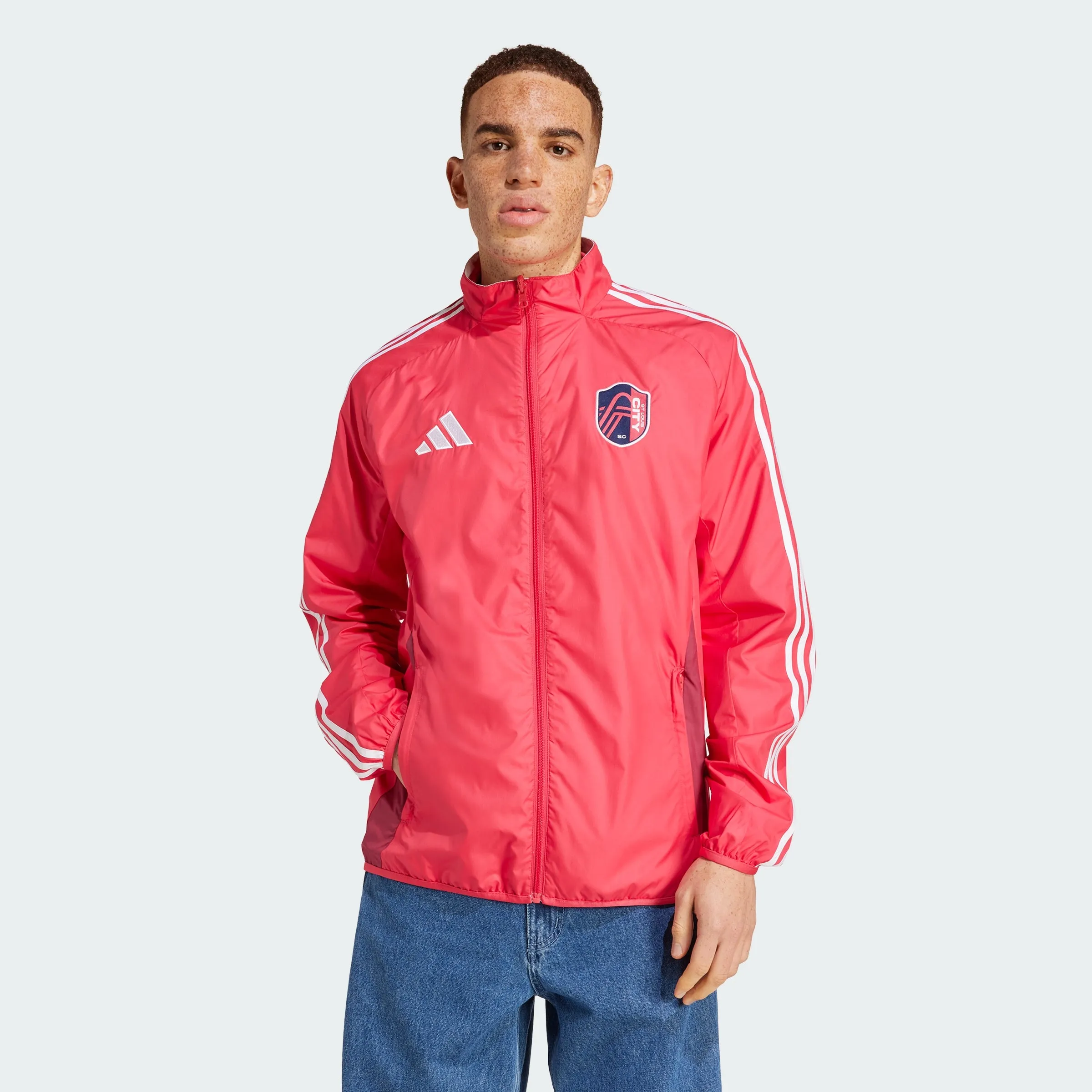 Men's adidas St. Louis CITY SC Reversible Anthem Jacket