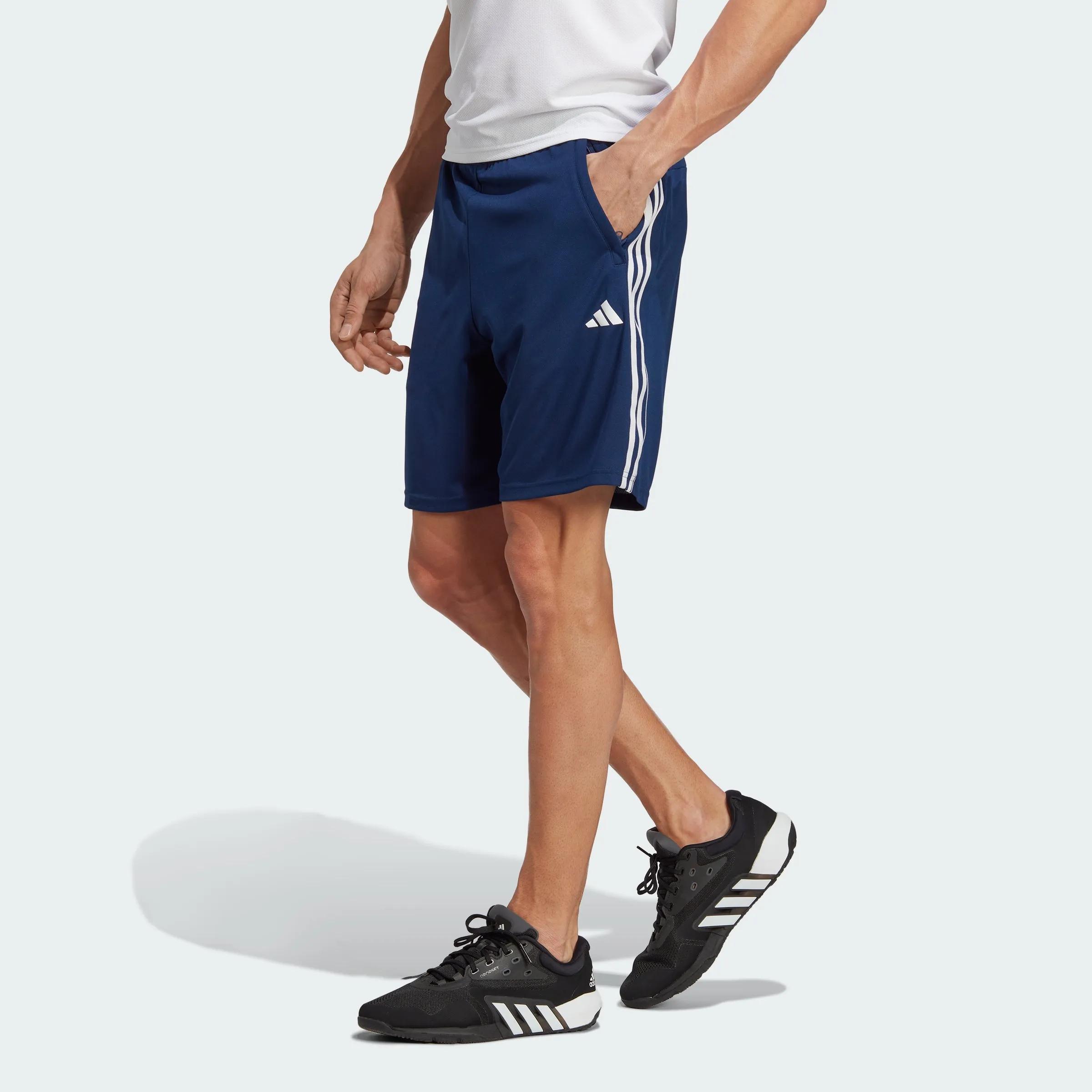 Men's adidas Train Essentials Piqu??3-Stripes Training Shorts