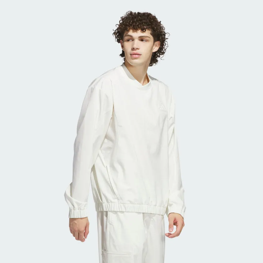 Men's adidas Woven Pullover Crew Sweatshirt