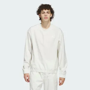 Men's adidas Woven Pullover Crew Sweatshirt