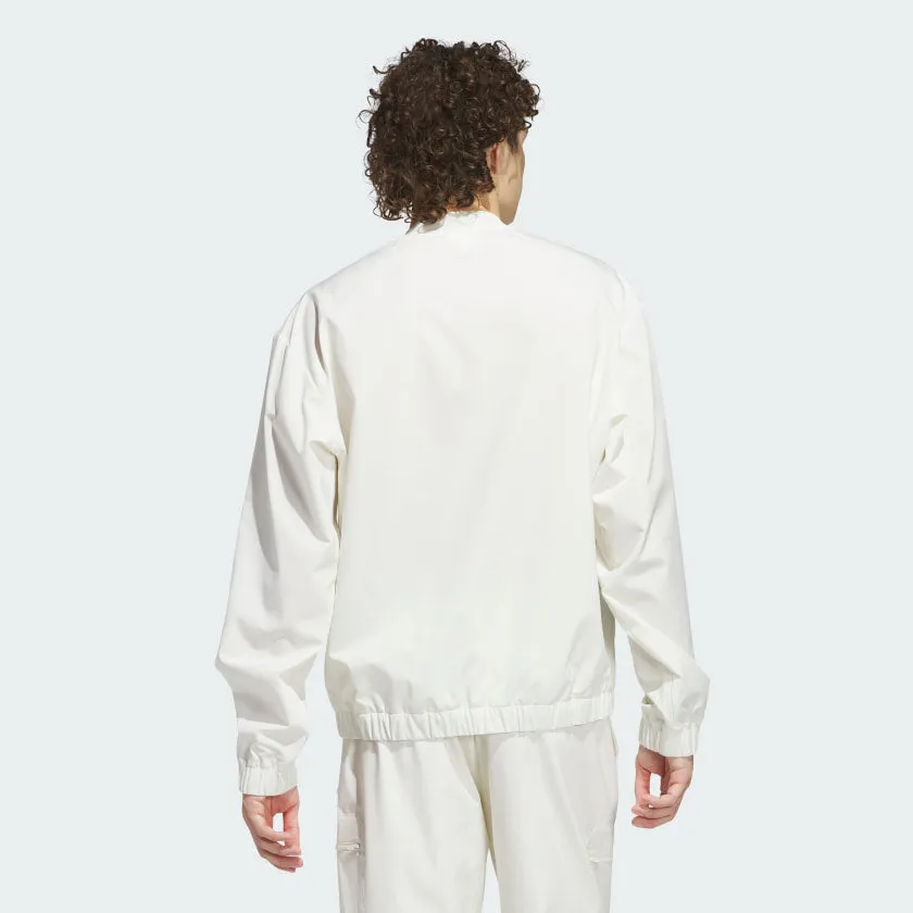 Men's adidas Woven Pullover Crew Sweatshirt
