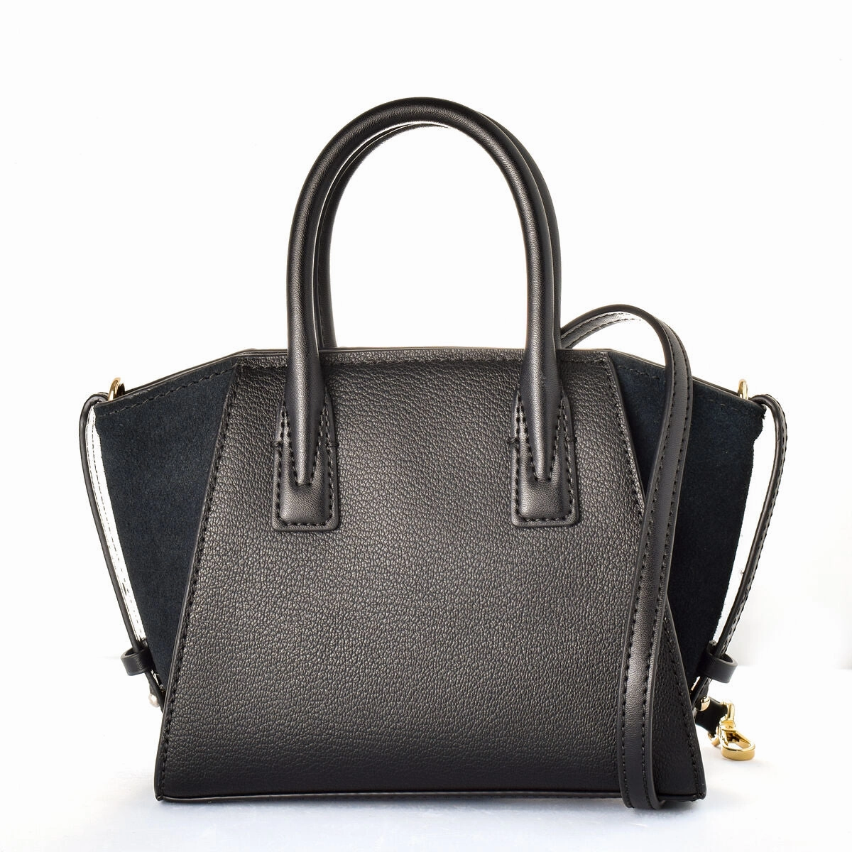 Michael Kors Avril Satchel Shoulder Crossbody Bag Black