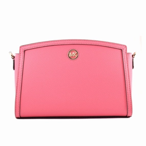 Michael Kors CHANTAL Camil Rose Pink Leather Shoulder Crossbody Bag