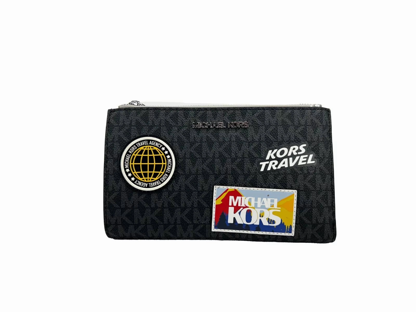 Michael Kors Jet Set Travel Double Zip Wristlet Wallet